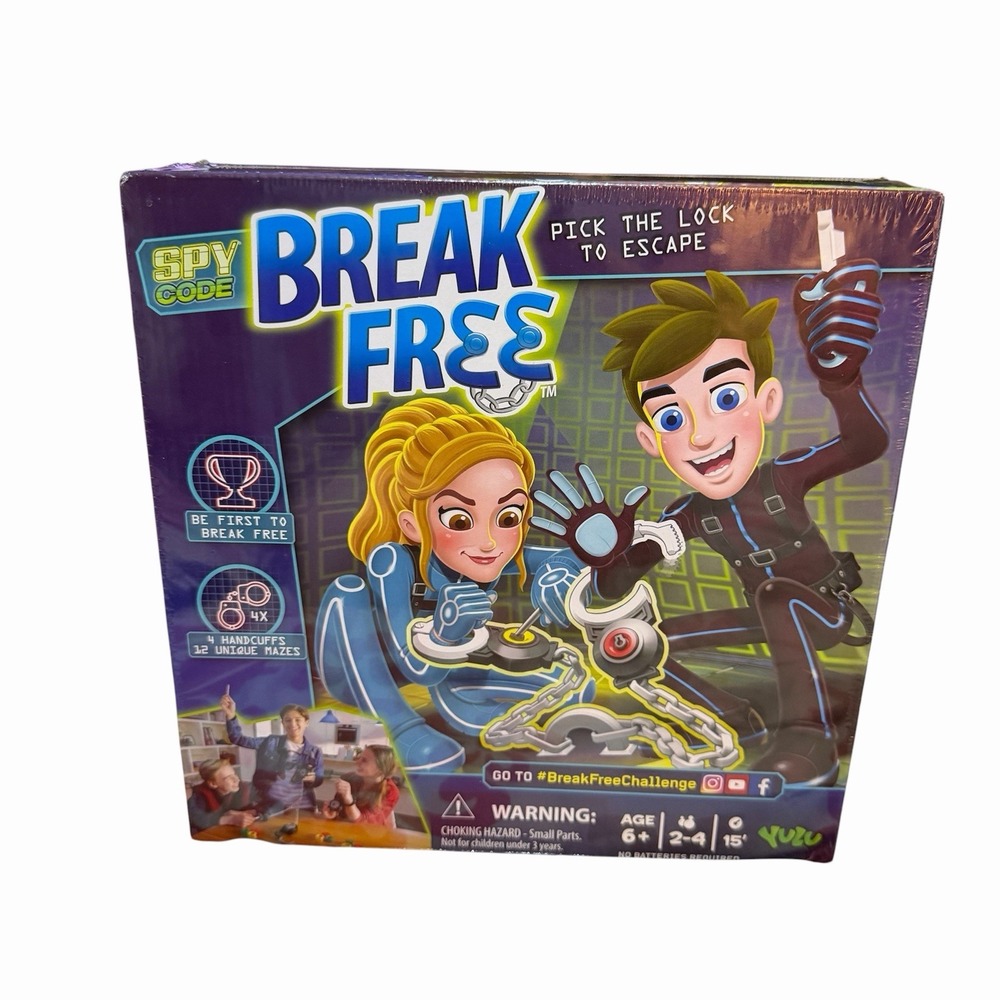 Break Free Spy Code Board Game Age 6+ New Sealed 2017 Fun Family Friends